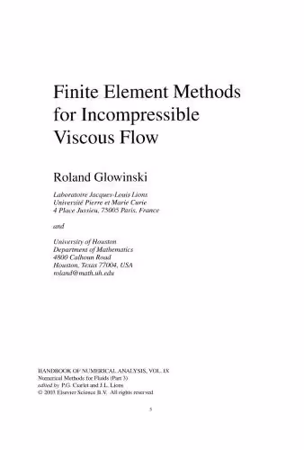 خرید و دانلود نسخه کامل کتاب Handbook of Numerical Analysis. Numerical Methods for Fluids (Part 3)
