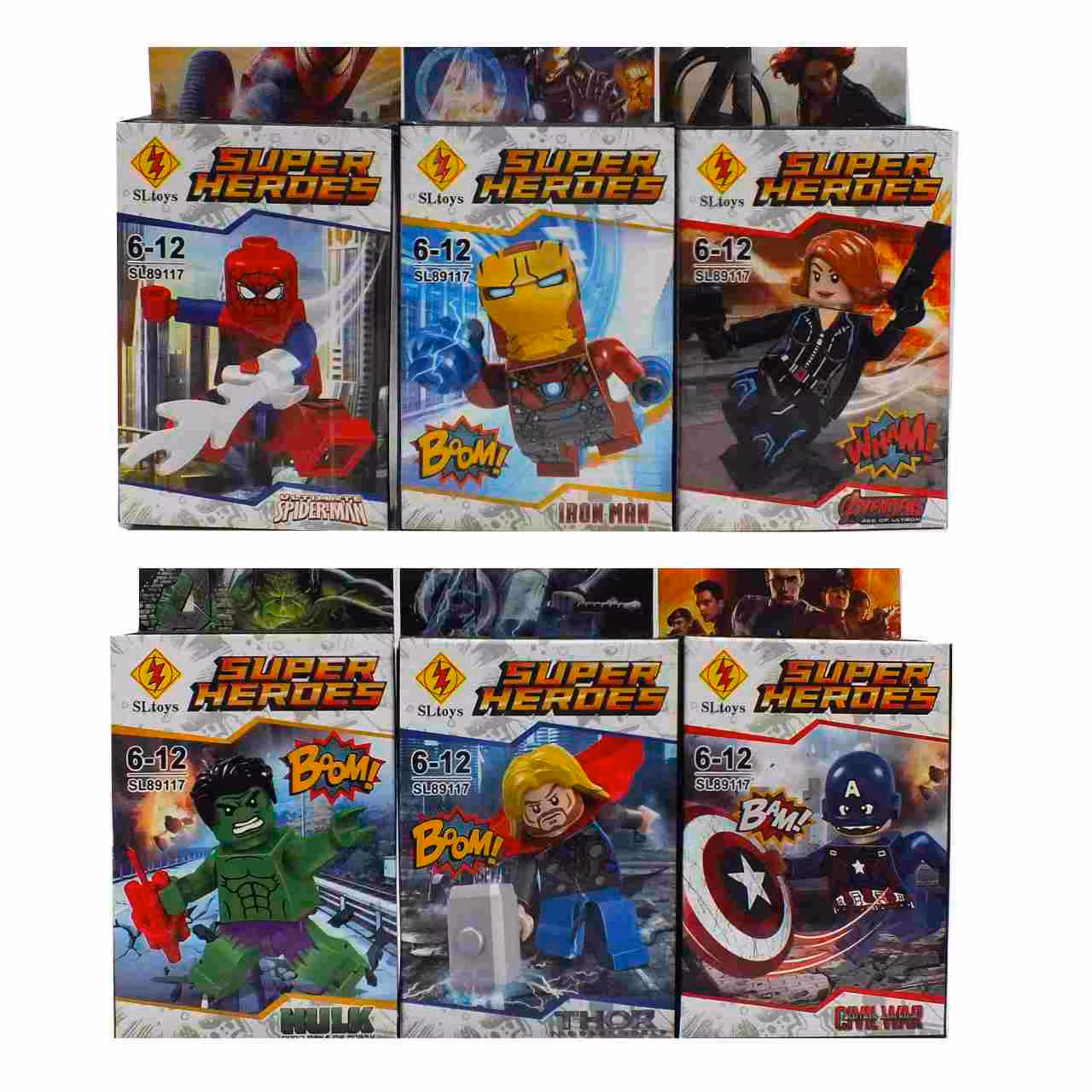 لگو سوپر هیرو مجموعه 6 تایی SL89117A-1408