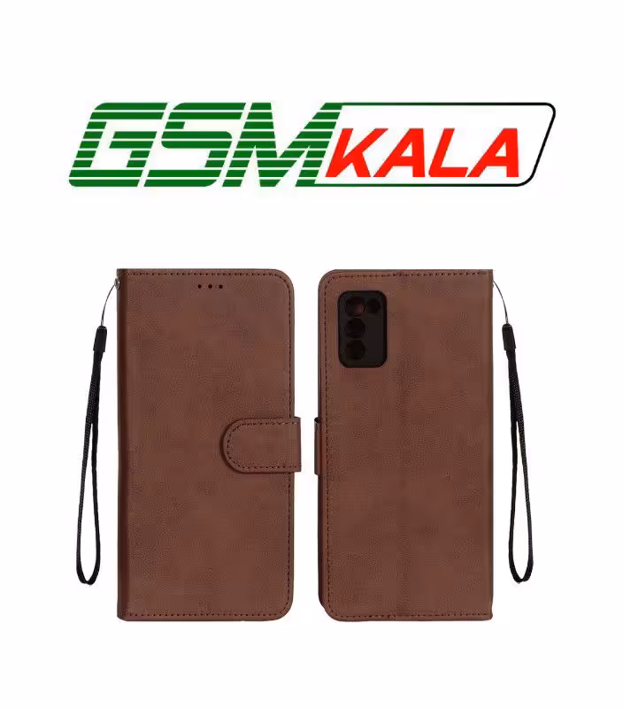 کیف موبایل مگنتی Samsung Galaxy A03s - A02s - قهوه ای