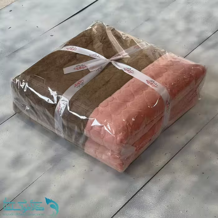 پتو دورو طرح قهوه ای قرمز گوجه ای کد P232
