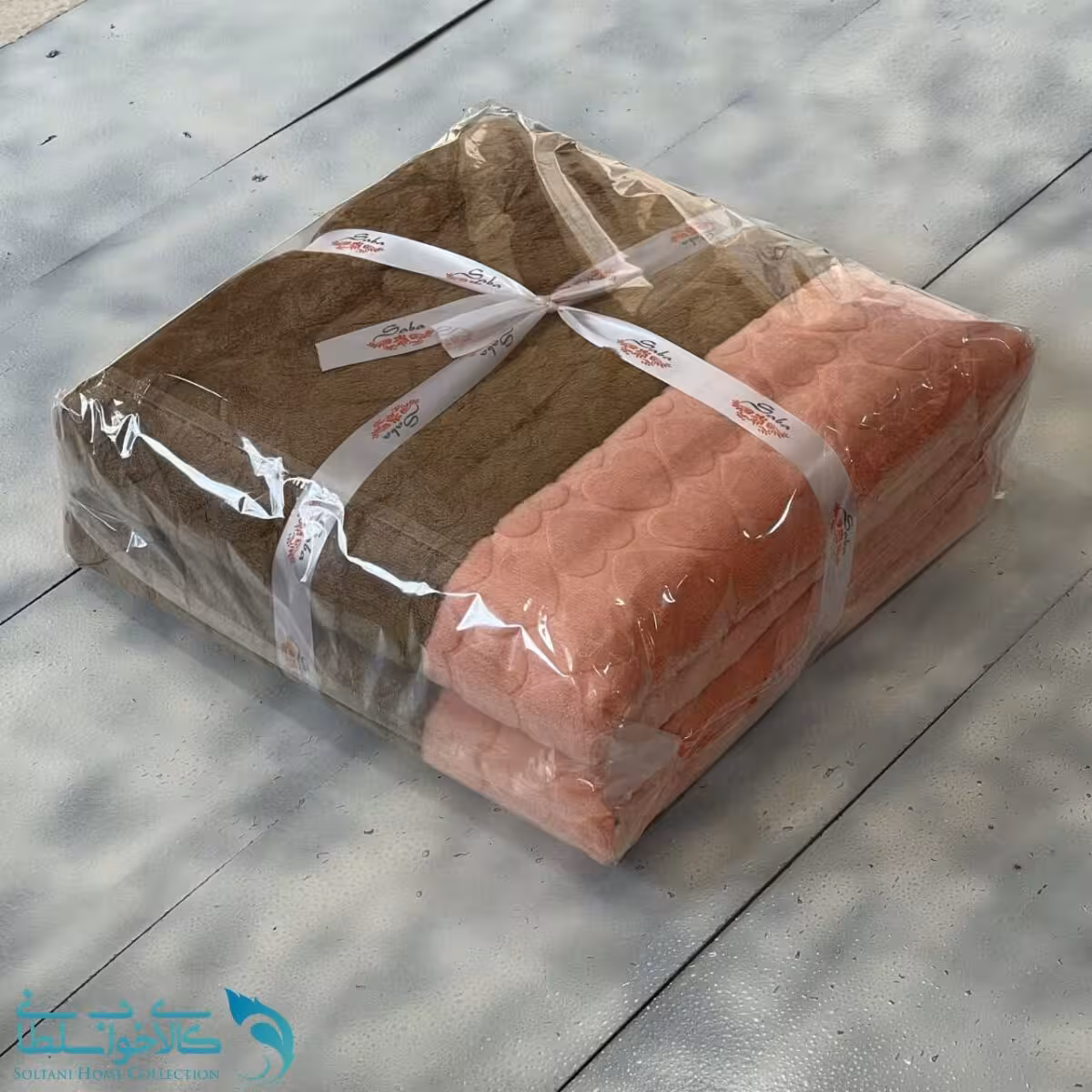 پتو دورو طرح قهوه ای قرمز گوجه ای کد P232