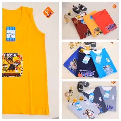 زیرپوش رنگی پسرانه رکابی