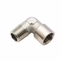 زانو چپقی 1/4 اینچ اهنی