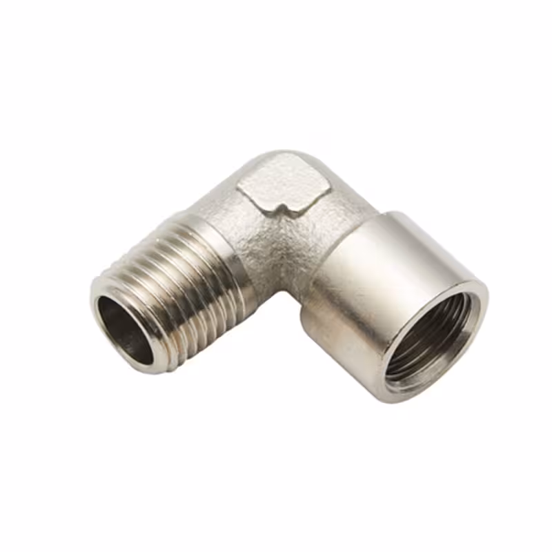 زانو چپقی 1/4 اینچ اهنی