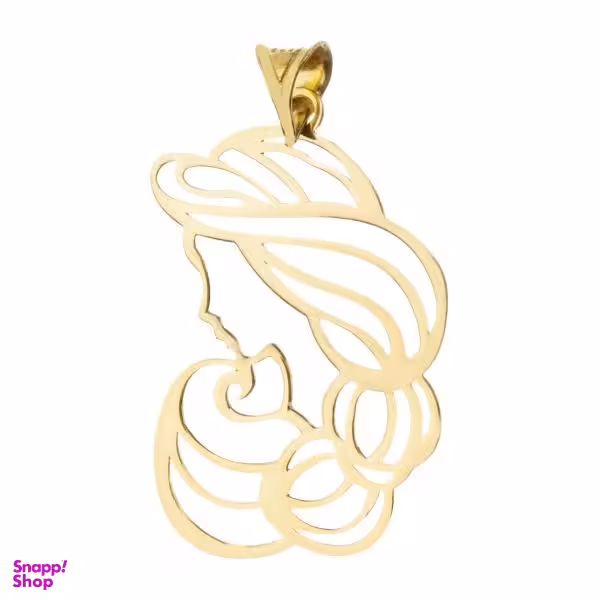 آویز گردنبند طلا 18 عیار زنانه شمیم گلد گالری طرح زن کد UN0102