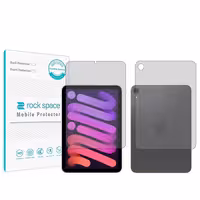 محافظ صفحه نمایش مات راک اسپیس مدل HyMTT مناسب برای تبلت اپل iPad mini (2021) به همراه محافظ پشت تبلت
