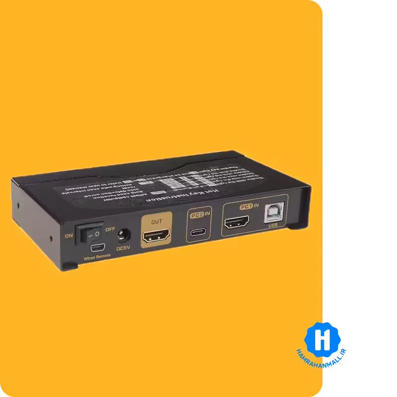 سوییچ KVM دو پورت Type-C   HDMI کی نت پلاس مدل KP-SWKCHD02