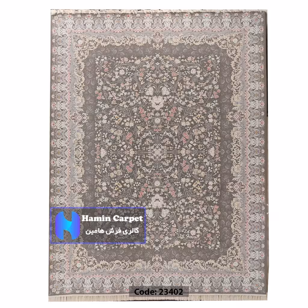 فرش 6 متری 1200 شانه تراکم 3600  نخ اکلریک گل برجسته کد AR23402