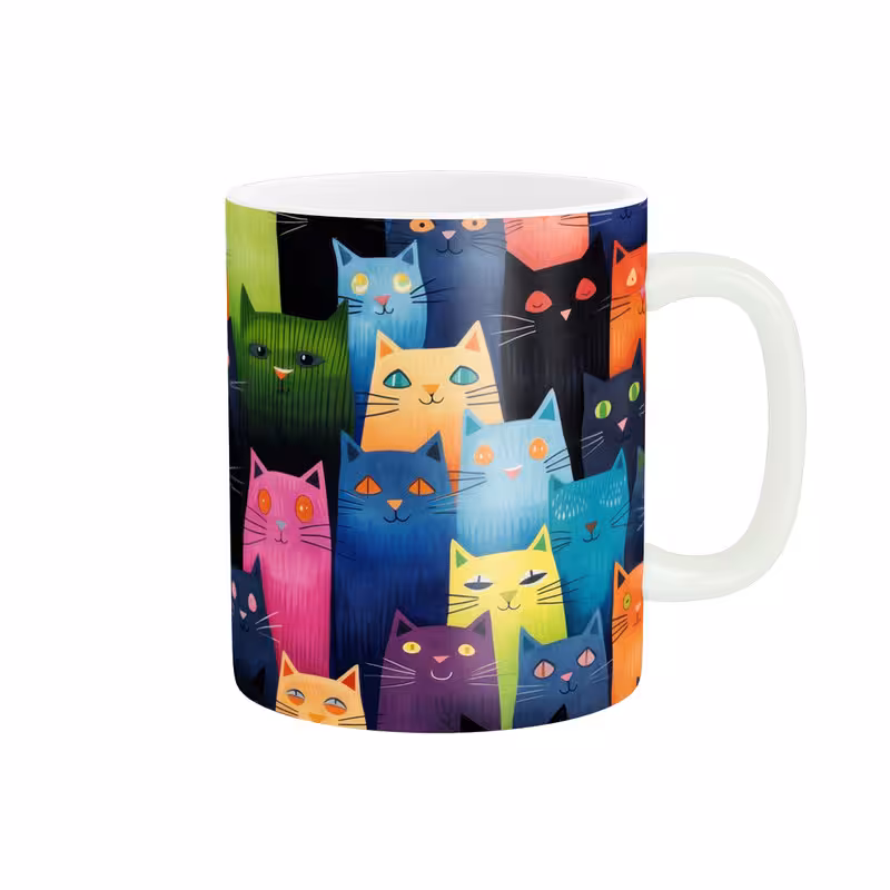 خرید ماگ-لیوان   گربه های رنگین کد 1265