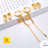 پک گوشواره طلایی زنانه کد350