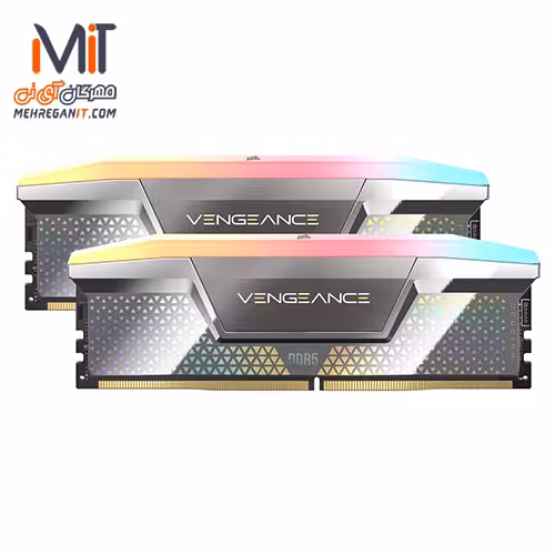 رم دسکتاپ کورسیر دو کاناله مدل VENGEANCE RGB CUDIMM DDR5 48GB 8200MHz CL40