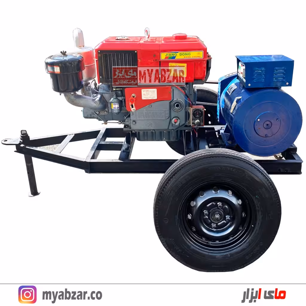 دیزل ژنراتور 20 کیلووات کایجلی | شاسی چرخ دار مالبند