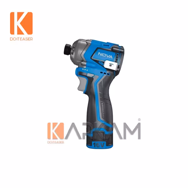 پيچگوشتی شارژی 16 ولت براشلس 3 سرعته 150 نيوتن 5515 نوا