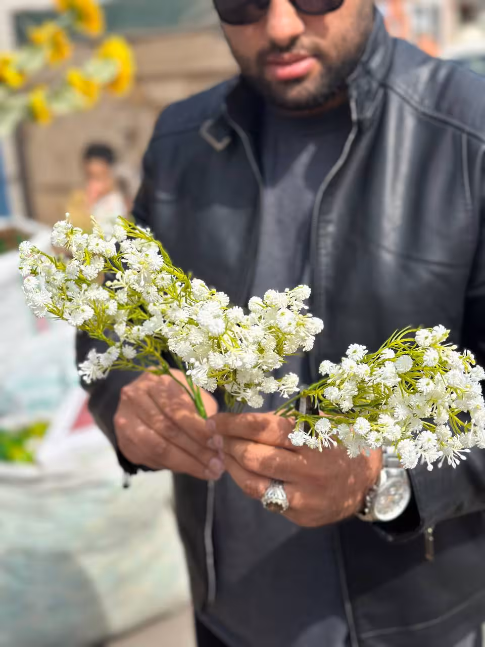 گل مصنوعی ژیپسوفیلا سبز کمرنگ (عروس)