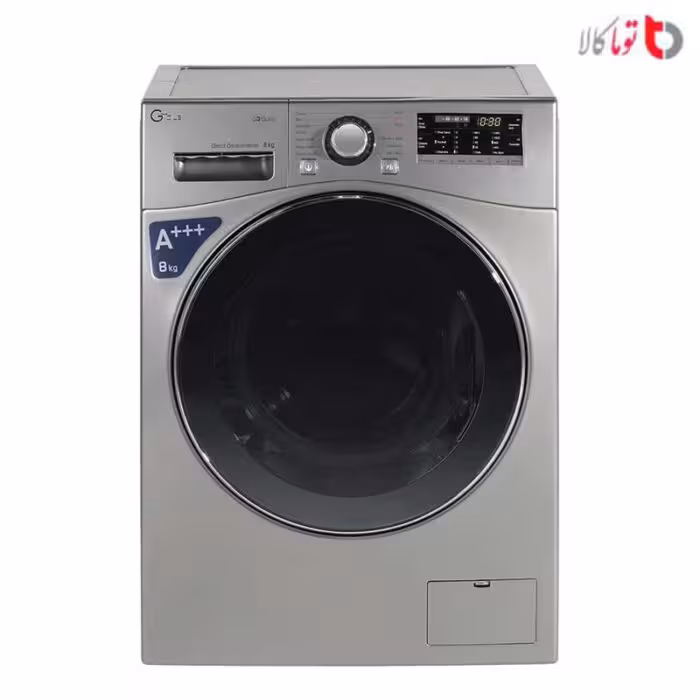 ماشین لباسشویی جی پلاس مدل GWM-L8645T ظرفیت 8 کیلوگرم سیلور