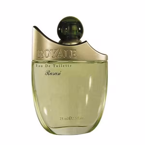 ادو تویلت مردانه رصاصی مدل رویال سبز (گرین) Royale green حجم 75 میلی لیتر | Rasasi Royale green Eau De Toilette For Men 75 ml