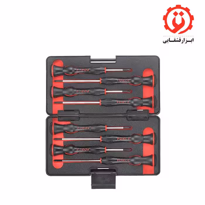 جعبه پیچ گوشتی ساعتی سوراخ دار 8 عددی فورس مدل 2088T