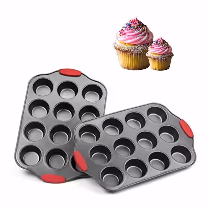 قالب تفلون مافین 12عددی دسته سیلیکونی