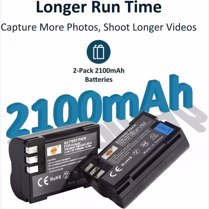 باتری دوربین عکاسی الیمپوس  Olympus پک 2عددی اورجینال امازون المان