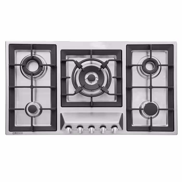 اجاق گاز صفحه ای استیل البرز مدل s5910 با قطعات ایتالیایی