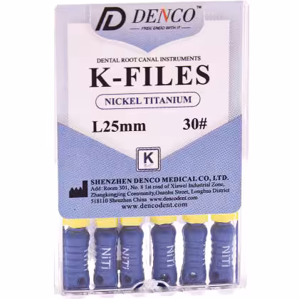 فایل دستی k-file نیکل تیتانیوم دنکو Denco (طول 25)
