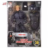 اکشن فیگور سرباز ضد شورش با جلیقه با تجهیزات نظامی 90196E برند ام اند سی WORLD PEACEKEEPERS WITH ACCESSORIES