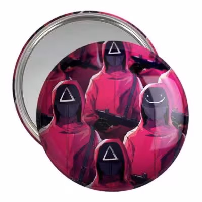 آینه جیبی خندالو مدل بازی مرکب Squid Game کد 10812