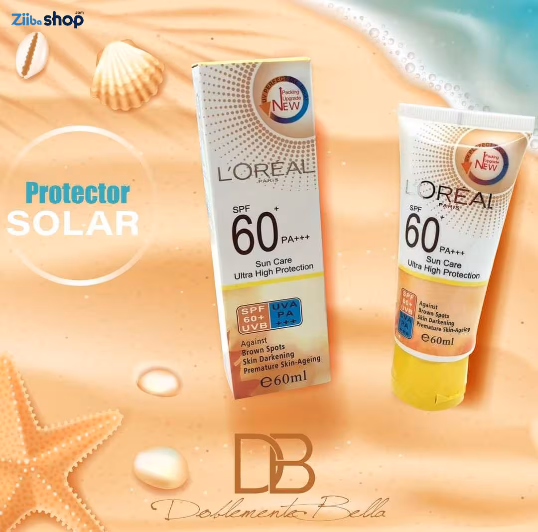 کرم ضد آفتاب بدون رنگ و فاقد چربی لورآل 60 میل