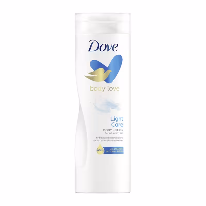 لوسیون بدن Body Love داو Dove مناسب پوست های نرمال مدل Light Care حجم 400ml