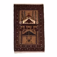 فرش قدیمی دستباف یک متری کد 4030413