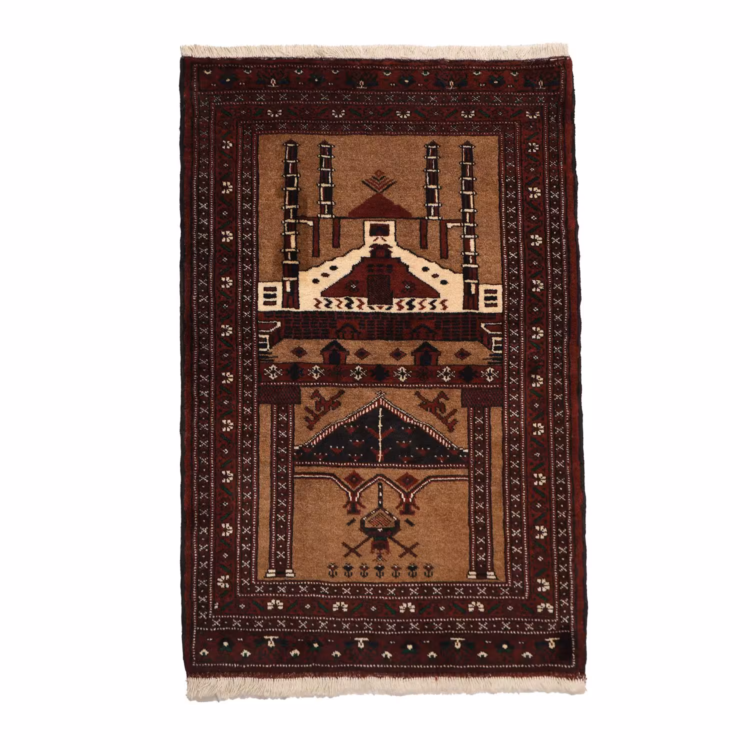 فرش قدیمی دستباف یک متری کد 4030413