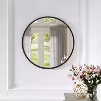 آینه مدل گرد فلزی طرح ظریف F-100