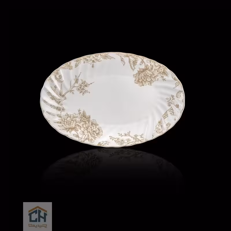 دیس چینی بیضی کوچک گلدکیش طرح Sarina مدل GK701141-6