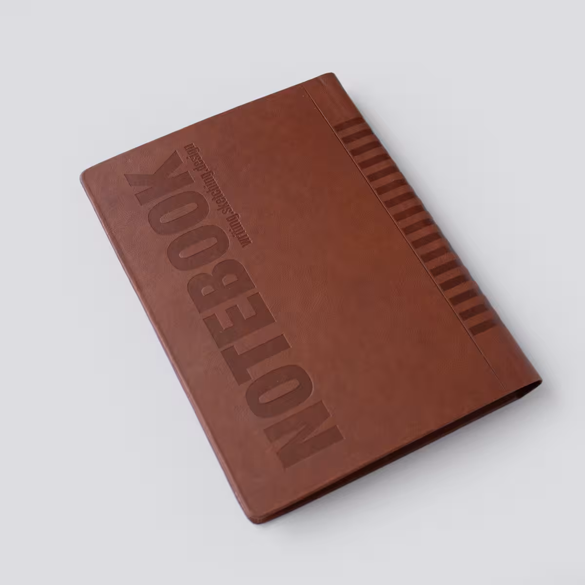 دفتر چرمی قهوه ای NOTEBOOK رث گرافیک