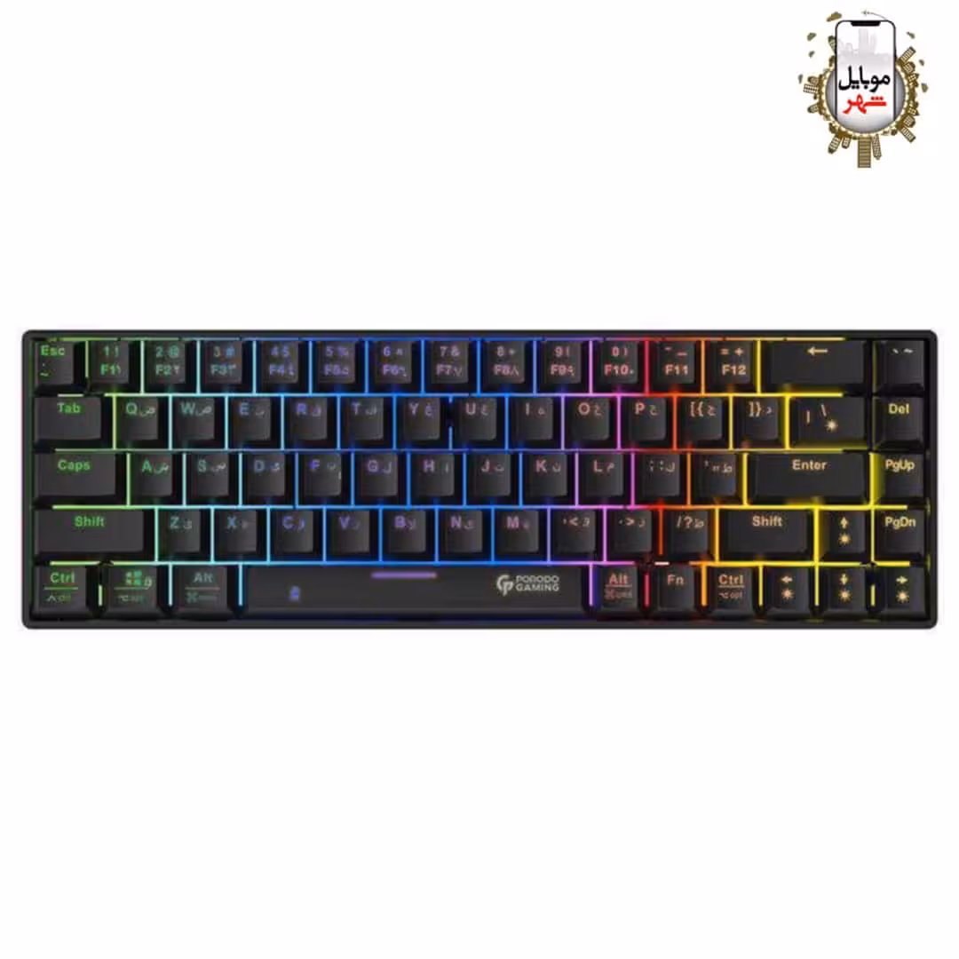 کیبورد گیمینگ بی سیم پرودو Porodo Gaming Keyboard PDX214