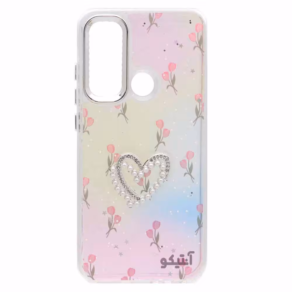 قاب رزینی مرواریدی طرح برجسته لنز متال مناسب برای Xiaomi Note8-طرح 1