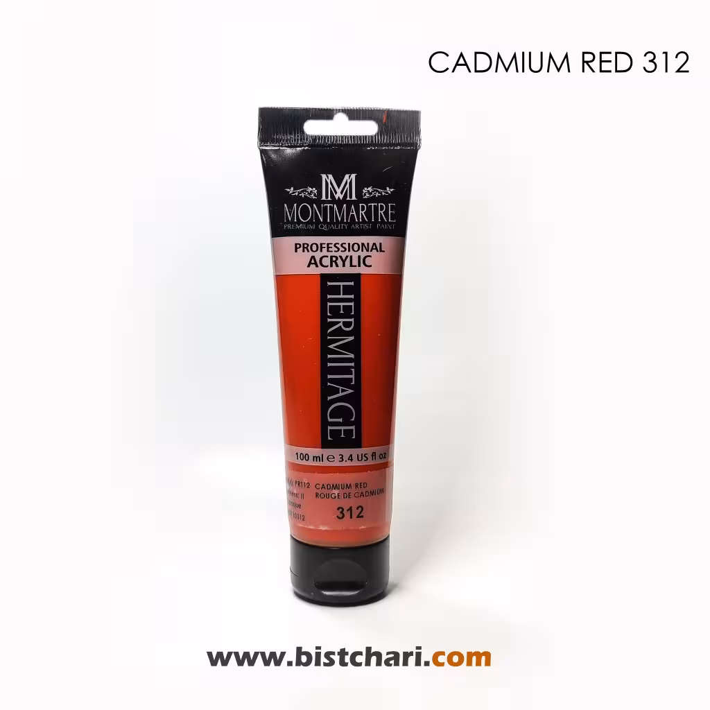 رنگ اکریلیک 100ml کد 312 (Cadmium Red) برند مونمارت Montmartre