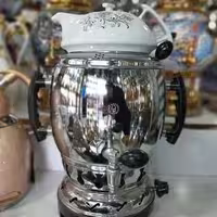 سماور گازی سما قوری دار سه کاره گنجایش 6لیتر ساده