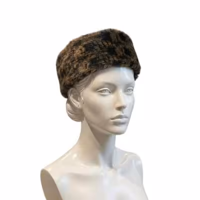 ویانزا هد بند خز روسی قهوه ای پلنگی