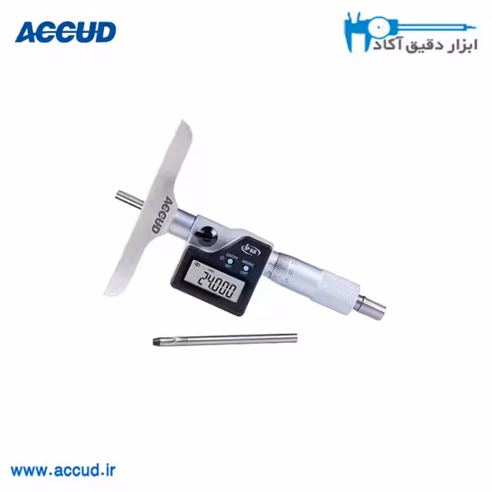 میکرومتر دیجیتال عمق سنج 150-0 میلی متر Accud (اکیود) مدل 395-006-01