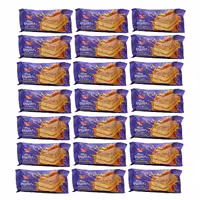 کیک لایه ای کنجدی با کرم کاراملی آلبینا شیرین عسل 40 گرمی بسته 36 عددی