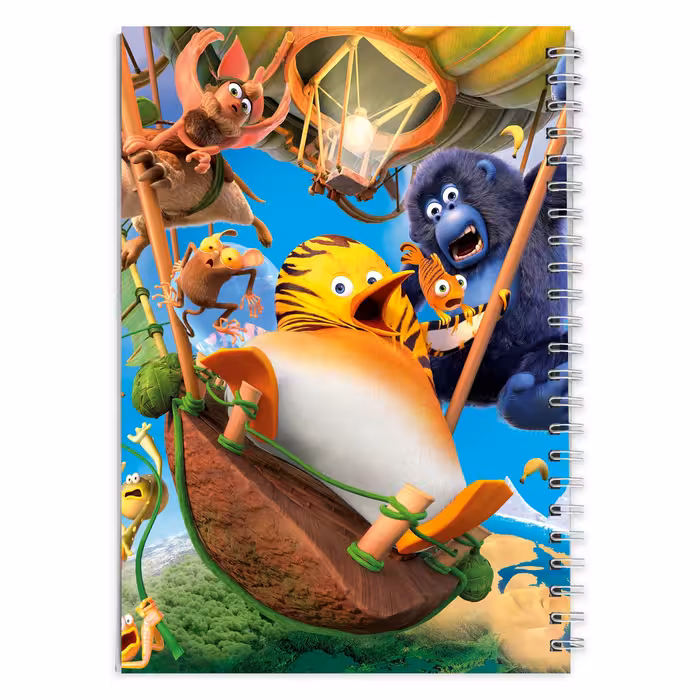 دفتر مشق کارتون پنگوئن ببری