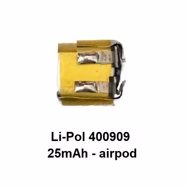 باتری لیتیوم پلیمر ظرفیت 25mAh سایز 4*9*9 – ایرپاد