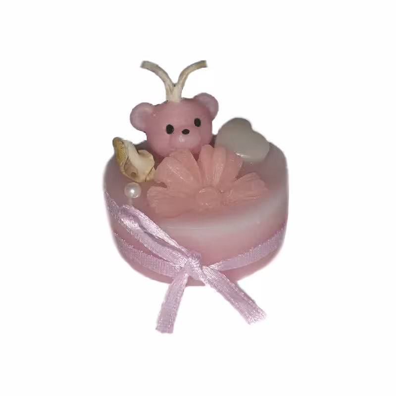 شمع دست ساز مدل گیفت طرح خرس کیوت کد 00