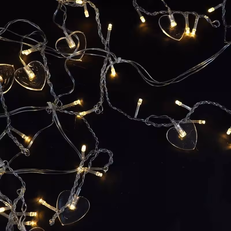 ریسه طرح سوزنی و قلب آفتابی طول 4 متر