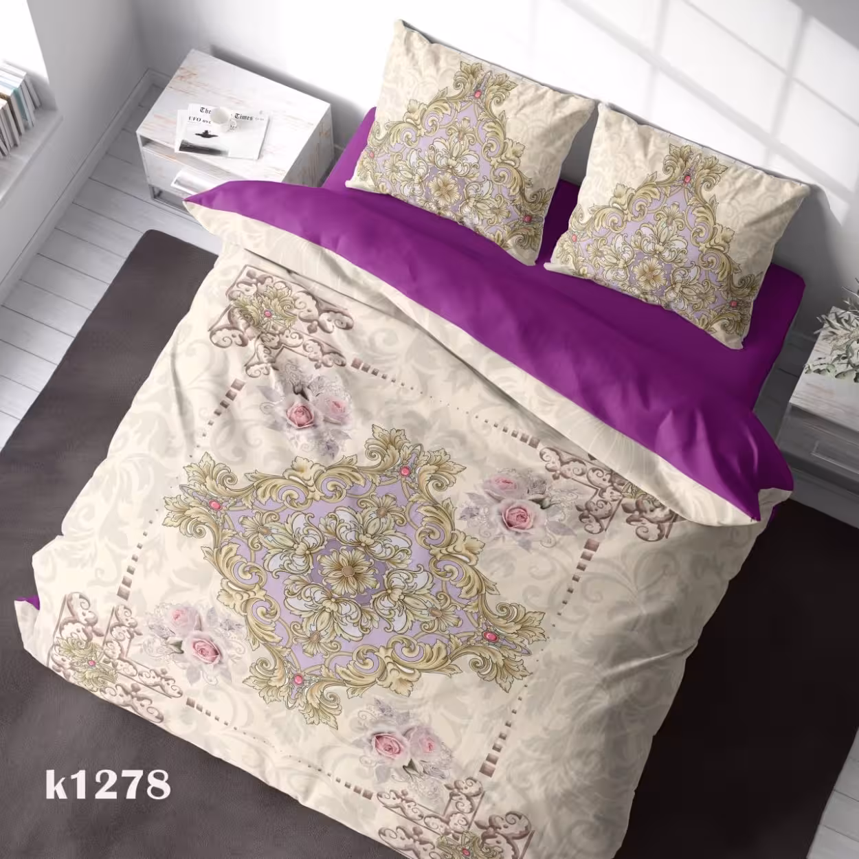 سرویس روتختی ترک إو turkev کد K-1278 دونفره 6 تکه