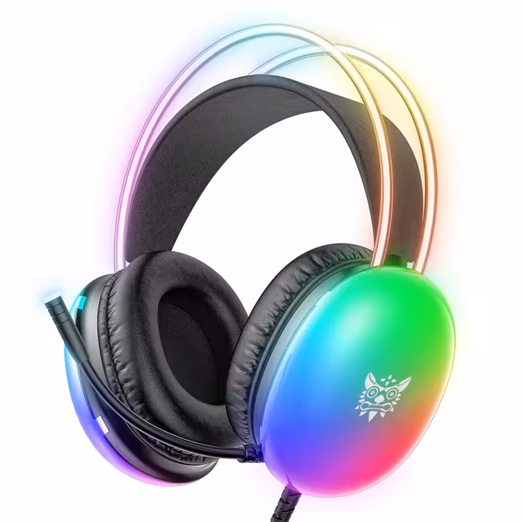 Onikuma X25 RGB Gaming Headset – Black