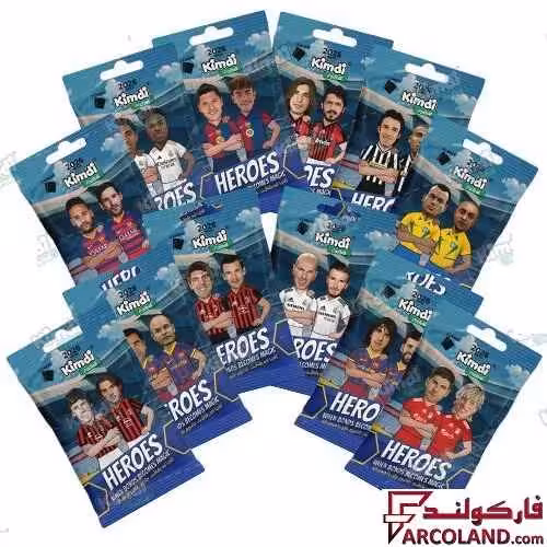 کیمدی کارت فوتبال هیرو مدل Heroes 2026 بسته 12 عددی