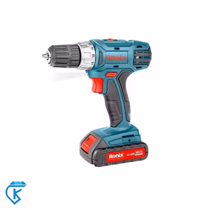 دریل پیچ گوشتی شارژی لیتیوم 14 ولت مدل 8014 رونیکس_ارسال پستی رایگان