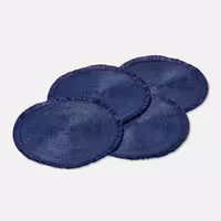 زیر بشقابی سرمه ای طرح حصیر چیبو 4 عددی